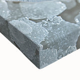 Black and white landscape art painting on stretched canvas, depicting a detailed tree bark texture.