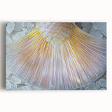 Black and white close-up photo of a dandelion on stretched canvas, suitable for kitchen wall art.