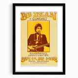 Vintage Bob Dylan Concert Poster - Retro Music Wall Art