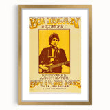 Vintage Bob Dylan Concert Poster - Retro Music Wall Art