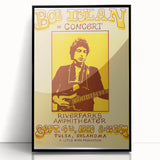 Vintage Bob Dylan Concert Poster - Retro Music Wall Art