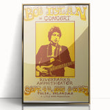 Vintage Bob Dylan Concert Poster - Retro Music Wall Art