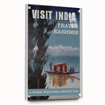 Visit India Kashmir Retro Wall Art – Vintage Travel Poster