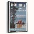 Visit India Kashmir Retro Wall Art – Vintage Travel Poster