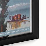 Visit India Kashmir Retro Wall Art – Vintage Travel Poster