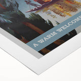 Visit India Kashmir Retro Wall Art – Vintage Travel Poster