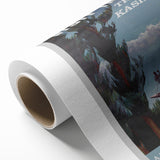 Visit India Kashmir Retro Wall Art – Vintage Travel Poster