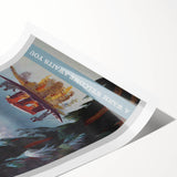 Visit India Kashmir Retro Wall Art – Vintage Travel Poster