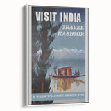 Visit India Kashmir Retro Wall Art – Vintage Travel Poster