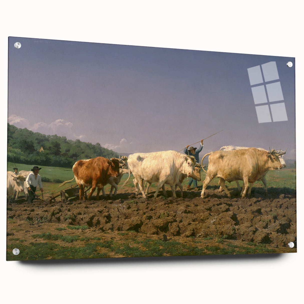 Classic Realism Farm Scene | Ploughing in Nevers by Rosa Bonheur Print