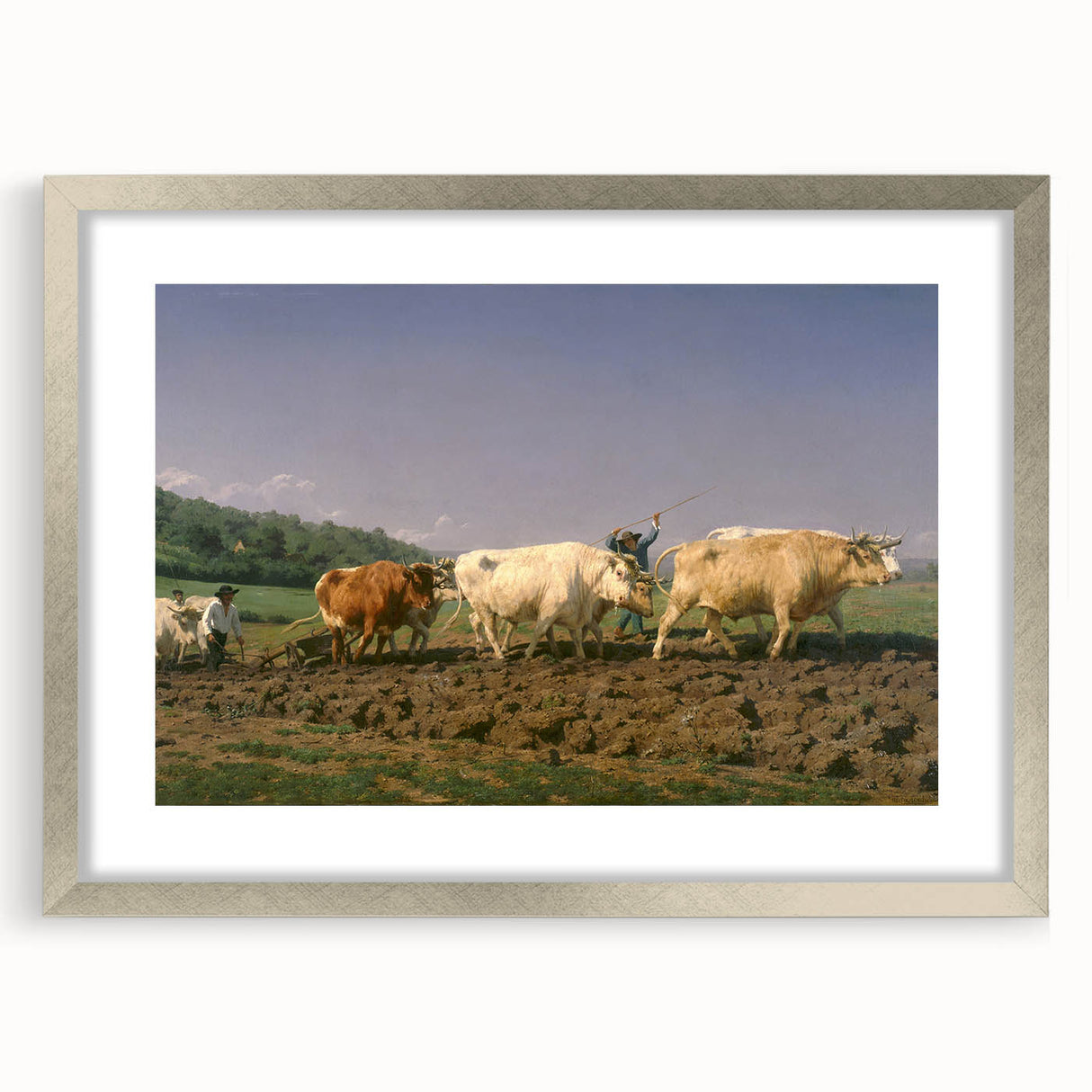 Classic Realism Farm Scene | Ploughing in Nevers by Rosa Bonheur Print