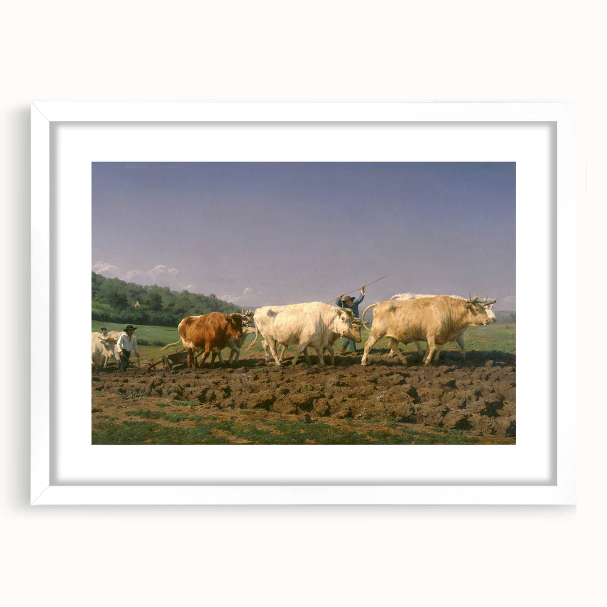 Classic Realism Farm Scene | Ploughing in Nevers by Rosa Bonheur Print