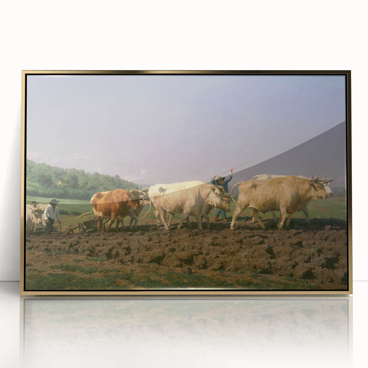 Classic Realism Farm Scene | Ploughing in Nevers by Rosa Bonheur Print
