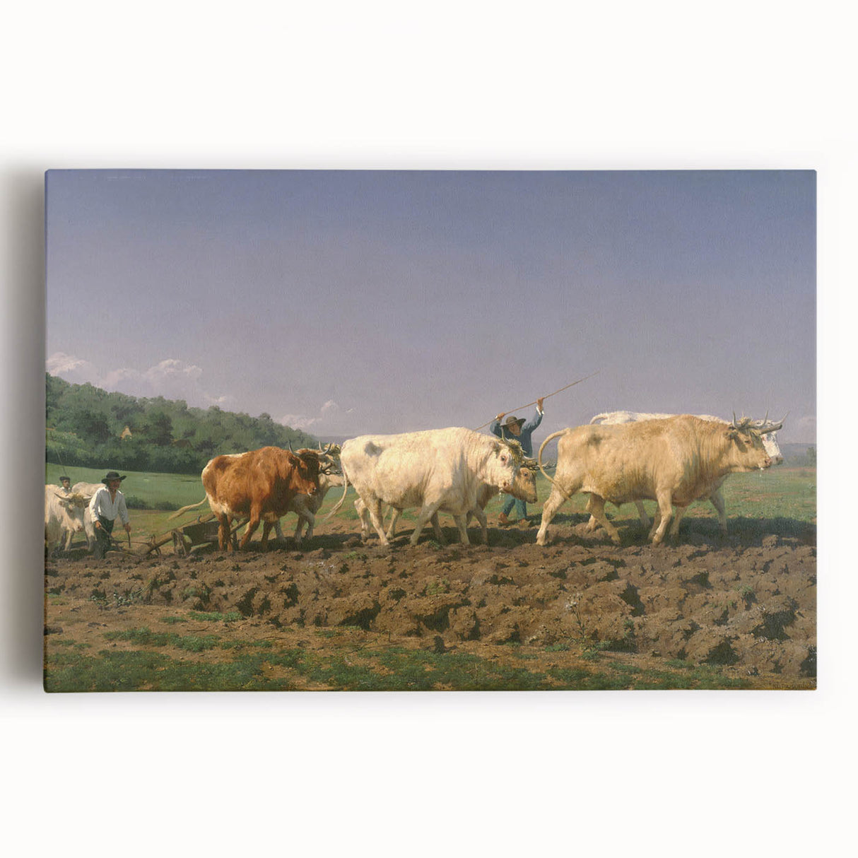 Classic Realism Farm Scene | Ploughing in Nevers by Rosa Bonheur Print