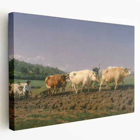 Classic Realism Farm Scene | Ploughing in Nevers by Rosa Bonheur Print