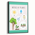 Kids' Room Educational Decor - Needs of Plants Learning Poster