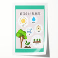 Kids' Room Educational Decor - Needs of Plants Learning Poster