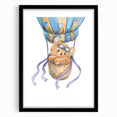 Hot Air Balloon Bear - Nursery Wall Art for Baby Room Decor