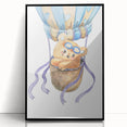 Hot Air Balloon Bear - Nursery Wall Art for Baby Room Decor