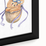 Hot Air Balloon Bear - Nursery Wall Art for Baby Room Decor