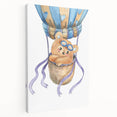 Hot Air Balloon Bear - Nursery Wall Art for Baby Room Decor
