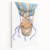 Hot Air Balloon Bear - Nursery Wall Art for Baby Room Decor