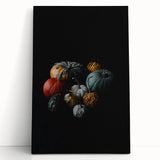 Large black and white stretched canvas of a tree in fall, ideal for kitchen wall art or bedroom ambiance.