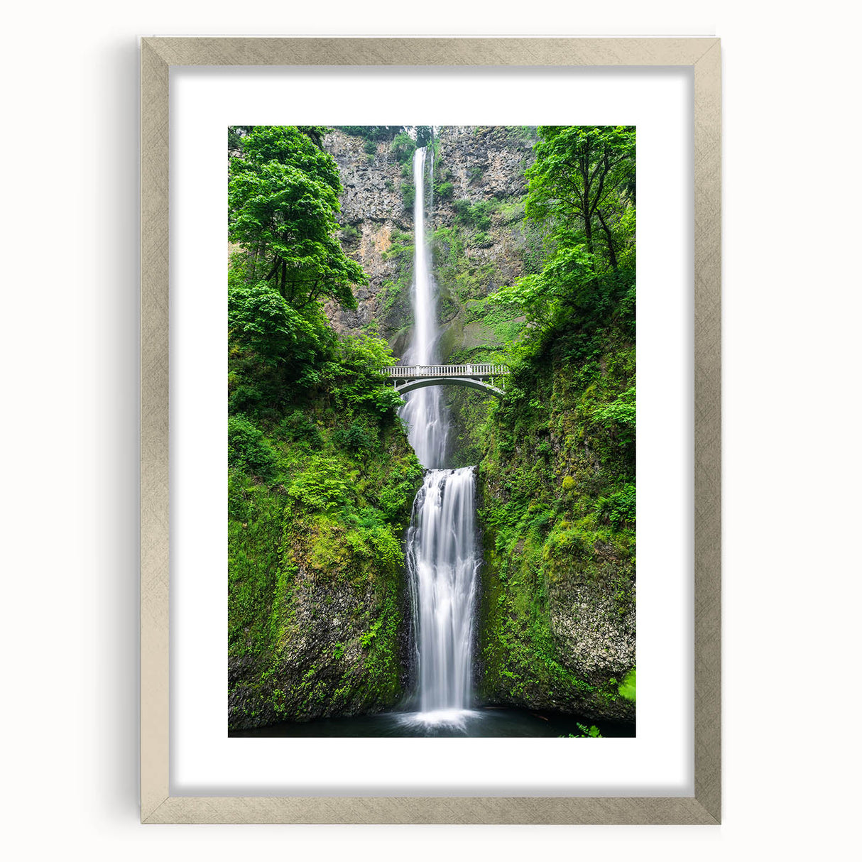 Textured abstract art print featuring swirling pastel colors on a silver-framed canvas, suitable for bedroom decor.