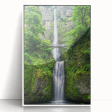 Modern art deco style poster depicting spring season in pastel shades, framed in white acrylic, ideal for nursery wall art.