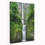 Spring-themed abstract painting on stretched canvas, featuring soft green and yellow tones, suitable for kitchen wall art.