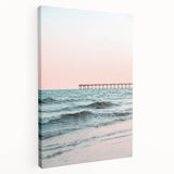 Large stretched canvas depicting a summer scene in vibrant colors, ideal for kitchen wall art.