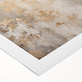 Art deco poster featuring a snowy winter scene in muted blue and white tones on rolled canvas.
