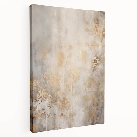 Winter landscape painting on stretched canvas featuring muted blue and white tones, ideal for kitchen wall art.