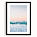 Extra large abstract art print featuring textured swirls in vibrant colors on a black framed canvas.