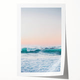 Extra large rolled canvas print featuring a floral design in pastel shades, ideal for art wall dining room or bathroom.