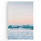 Large black and white abstract art on stretched canvas, featuring fluid forms, ideal for kitchen wall art.