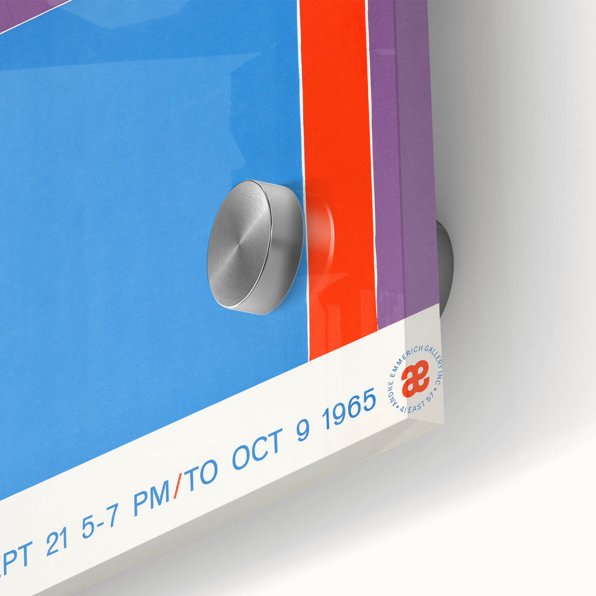 Modern Wall Art - Bold Geometric Design in Red, Blue, and Purple