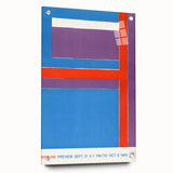 Modern Wall Art - Bold Geometric Design in Red, Blue, and Purple