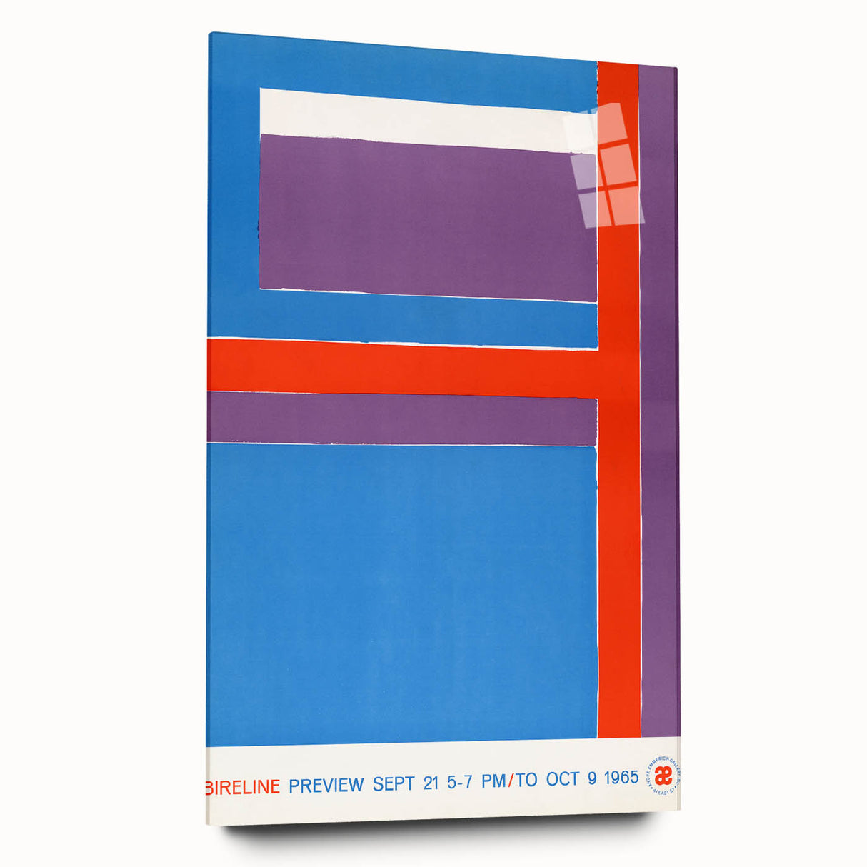 Modern Wall Art - Bold Geometric Design in Red, Blue, and Purple