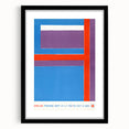 Modern Wall Art - Bold Geometric Design in Red, Blue, and Purple