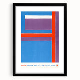 Modern Wall Art - Bold Geometric Design in Red, Blue, and Purple