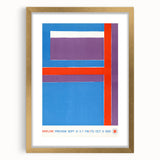 Modern Wall Art - Bold Geometric Design in Red, Blue, and Purple