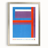 Modern Wall Art - Bold Geometric Design in Red, Blue, and Purple