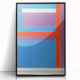 Modern Wall Art - Bold Geometric Design in Red, Blue, and Purple