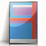 Modern Wall Art - Bold Geometric Design in Red, Blue, and Purple