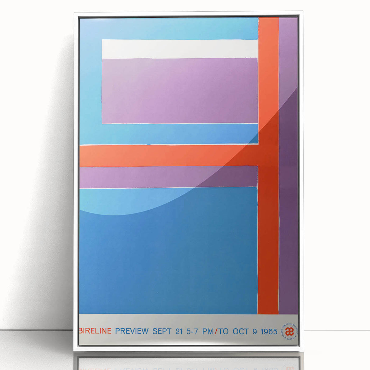 Modern Wall Art - Bold Geometric Design in Red, Blue, and Purple