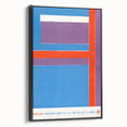 Modern Wall Art - Bold Geometric Design in Red, Blue, and Purple