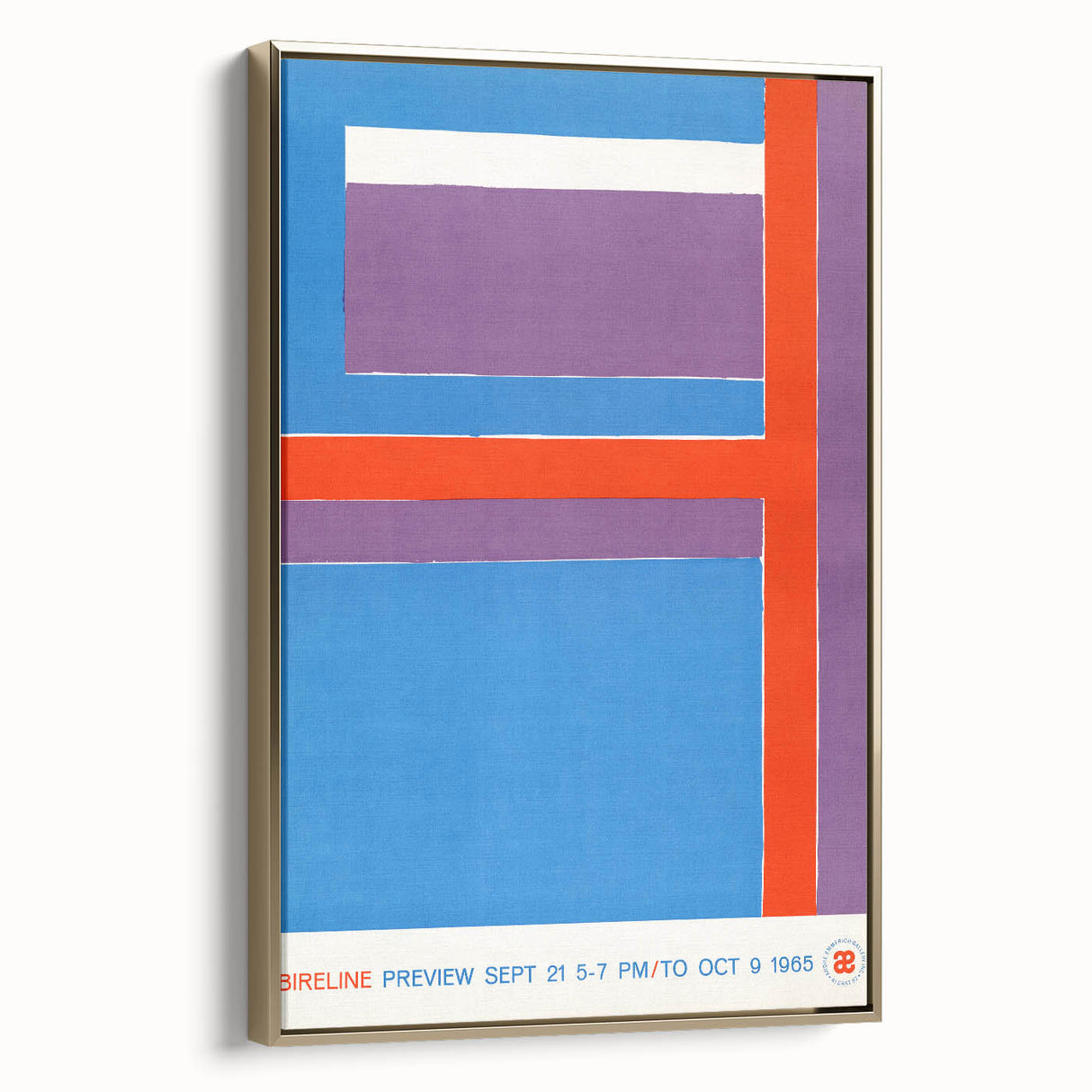 Modern Wall Art - Bold Geometric Design in Red, Blue, and Purple