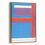 Modern Wall Art - Bold Geometric Design in Red, Blue, and Purple