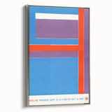 Modern Wall Art - Bold Geometric Design in Red, Blue, and Purple